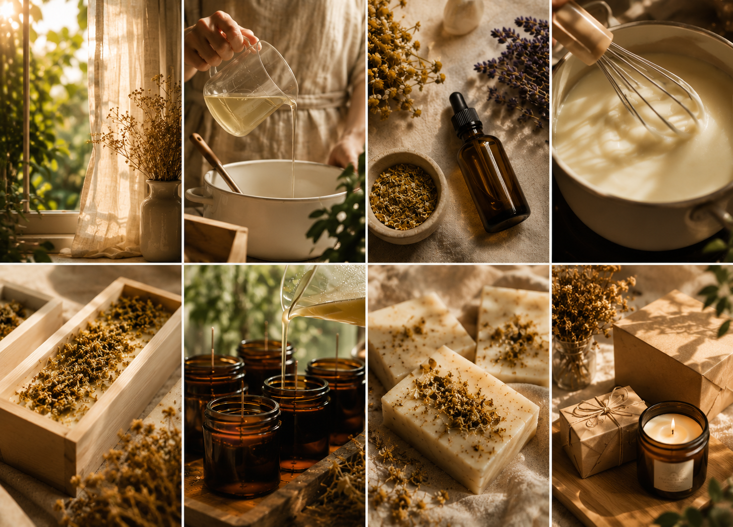 Processo Ciclos do Sol: ingredientes naturais, mistura, corte e embalagem artesanal